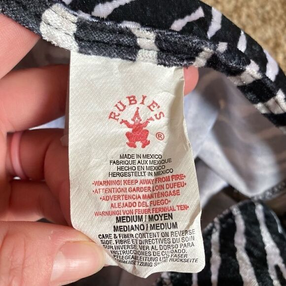 Adult Halloween Costume Rubie’s Sexy Zebra or Flintstone Medium - Picture 2 of 4